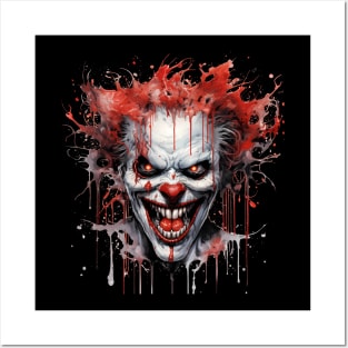 Scary Horror Clown Posters and Art